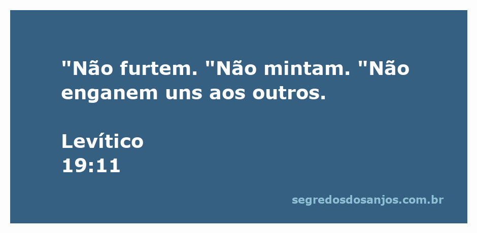 Imagem representativa do versículo Levítico 19:11, enfatizando a honestidade e a integridade nas relações humanas.