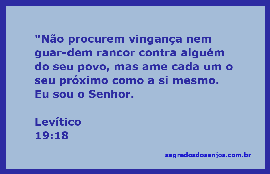 Ilustração do versículo Levítico 19:18 sobre amor ao próximo e a importância de não guardar rancor.