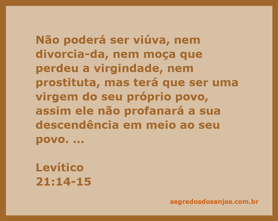 Imagem representativa de Levítico 21:14-15, destacando a pureza e as diretrizes para sacerdotes na tradição judaica.