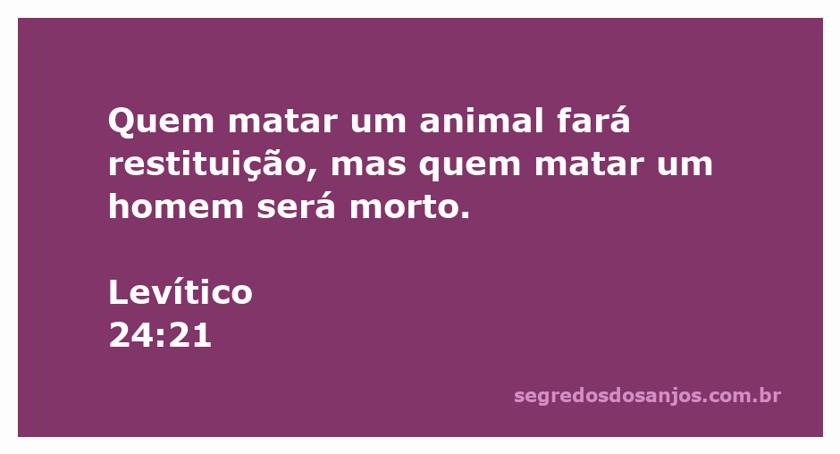 Uma representação artística do versículo Levítico 24:21 sobre a justiça e a restituição na lei mosaica.