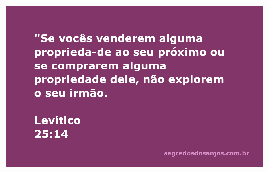 Imagem representativa do versículo Levítico 25:14 sobre a ética nas transações de propriedades
