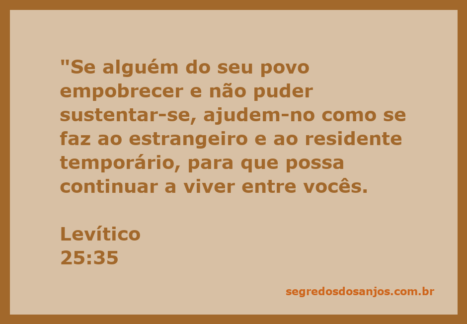 Uma ilustração que representa a ajuda ao próximo, inspirada em Levítico 25:35.