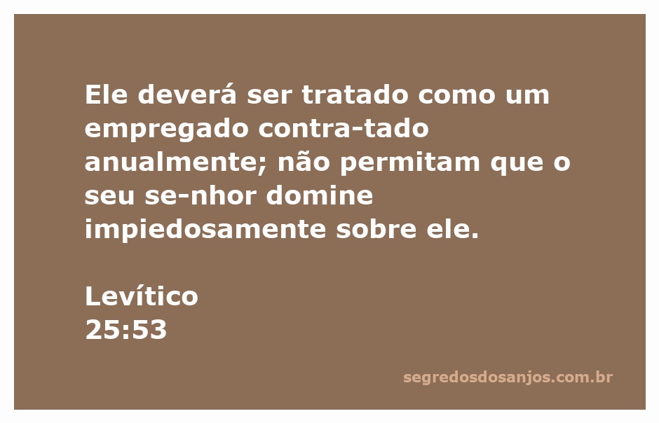 Ilustração do versículo Levítico 25:53, destacando a importância da justiça e da compaixão nas relações de trabalho.