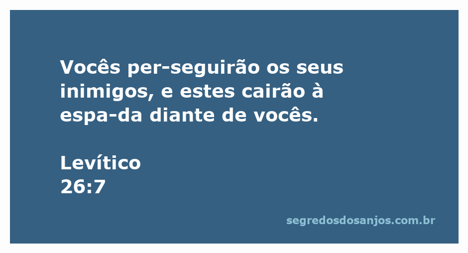 Ilustração de guerreiros bíblicos perseguindo inimigos com espadas, representando Levítico 26:7.