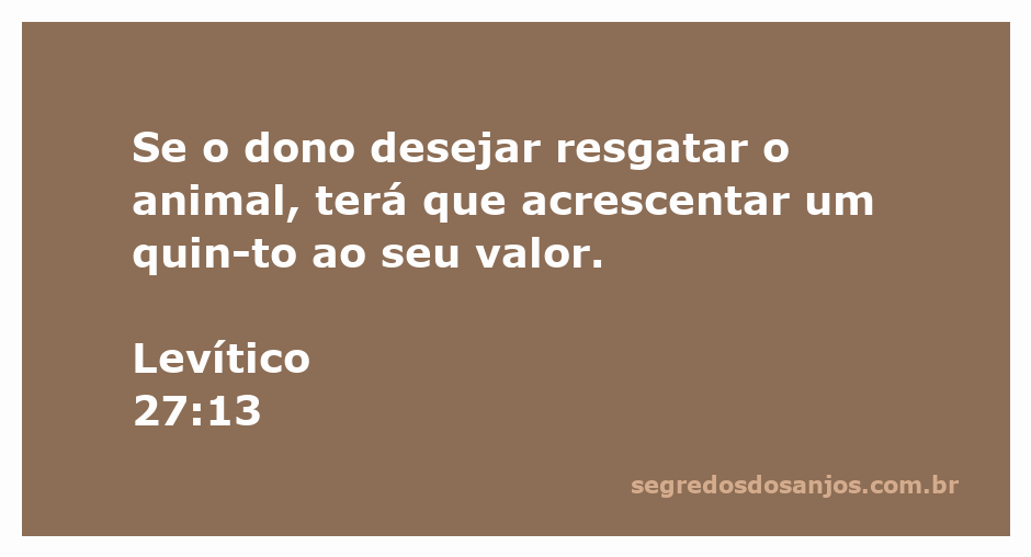 Imagem de um animal com uma balança, simbolizando o resgate de valor conforme Levítico 27:13.