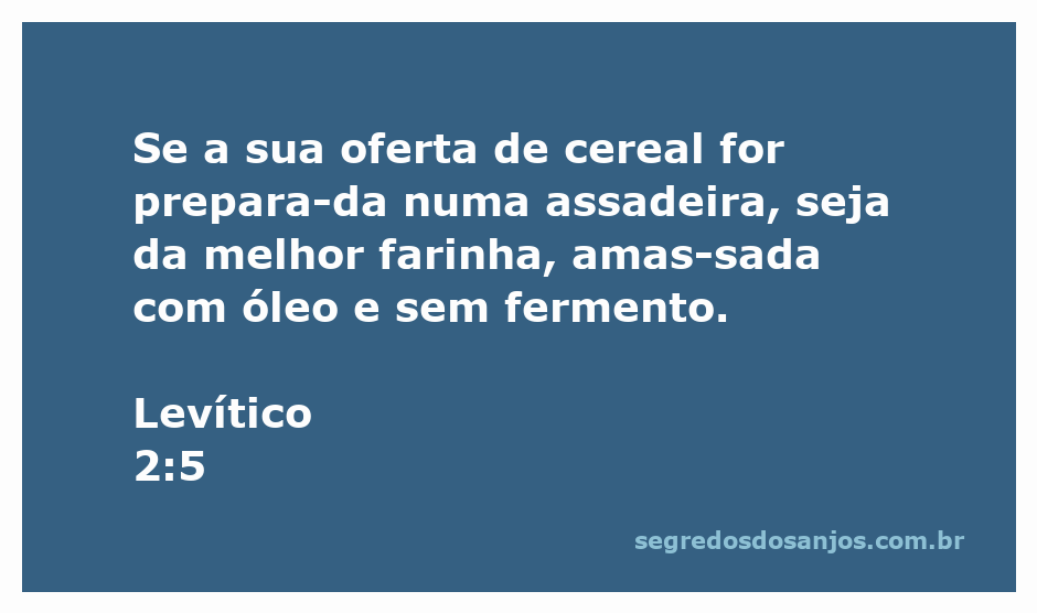 Imagem de uma oferta de cereal preparada com farinha, óleo e sem fermento, conforme Levítico 2:5.
