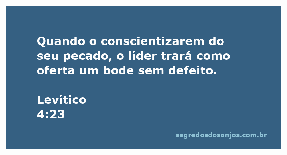 Imagem de um líder israelita apresentando um bode como oferta no templo, simbolizando a expiação de pecados conforme Levítico 4:23.