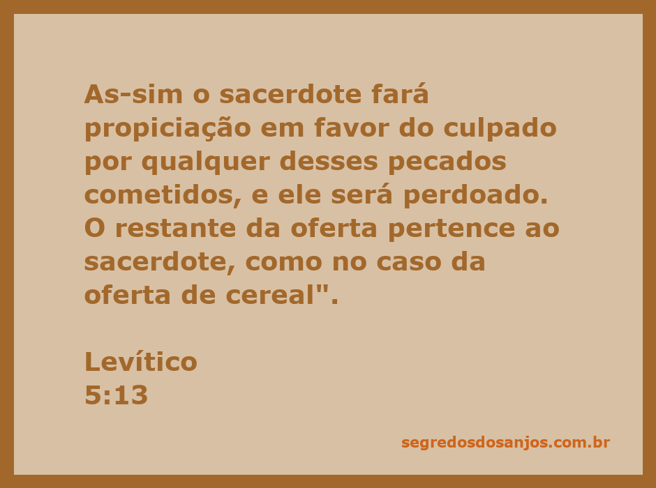 Imagem representativa do sacerdote realizando um ritual de propiciação no contexto do Levítico 5:13.