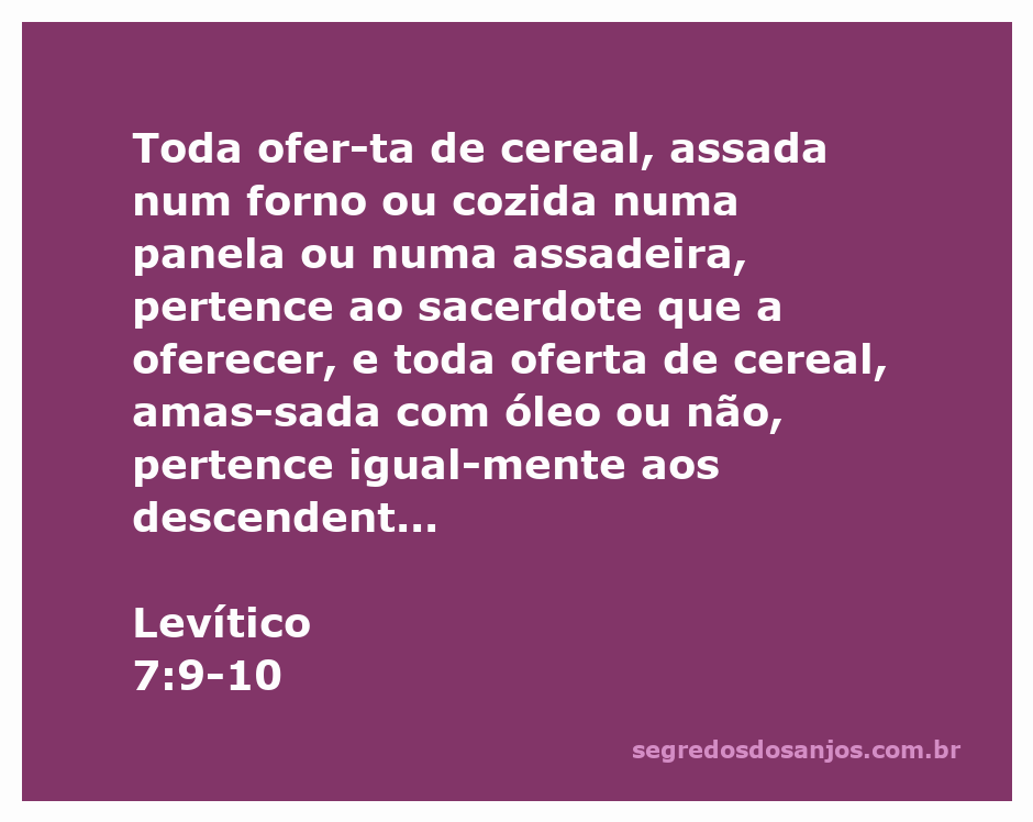 Imagem ilustrativa da oferta de cereal no templo, representando os sacerdotes e a tradição bíblica.