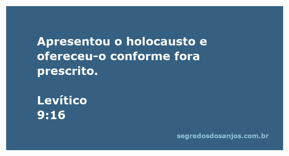 Representação do holocausto sendo oferecido conforme as prescrições bíblicas.