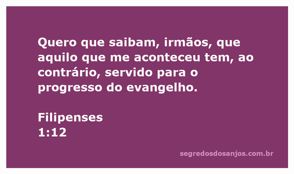 Imagem representativa do versículo Filipenses 1:12, destacando o progresso do evangelho através das adversidades.