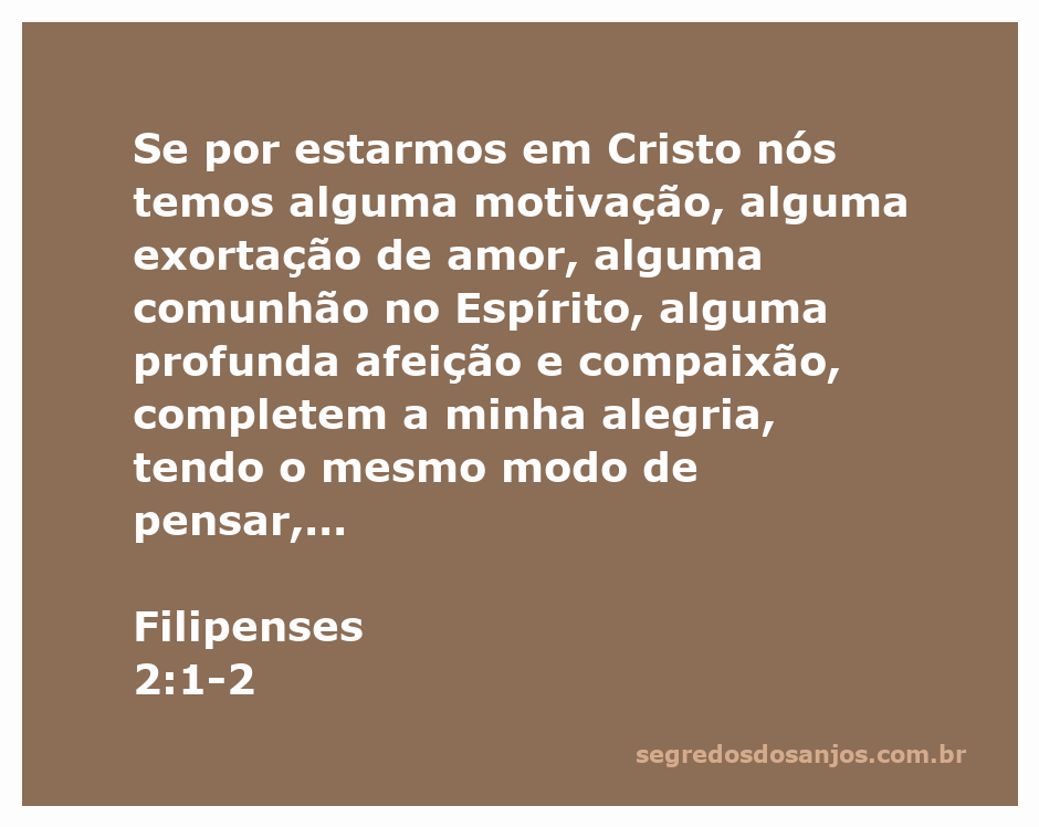 Imagem representando a unidade e a comunhão entre os cristãos, inspirada em Filipenses 2:1-2.