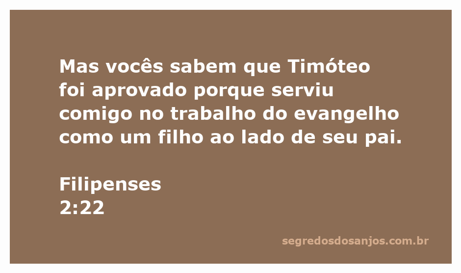 Timóteo servindo ao lado de Paulo no trabalho do evangelho
