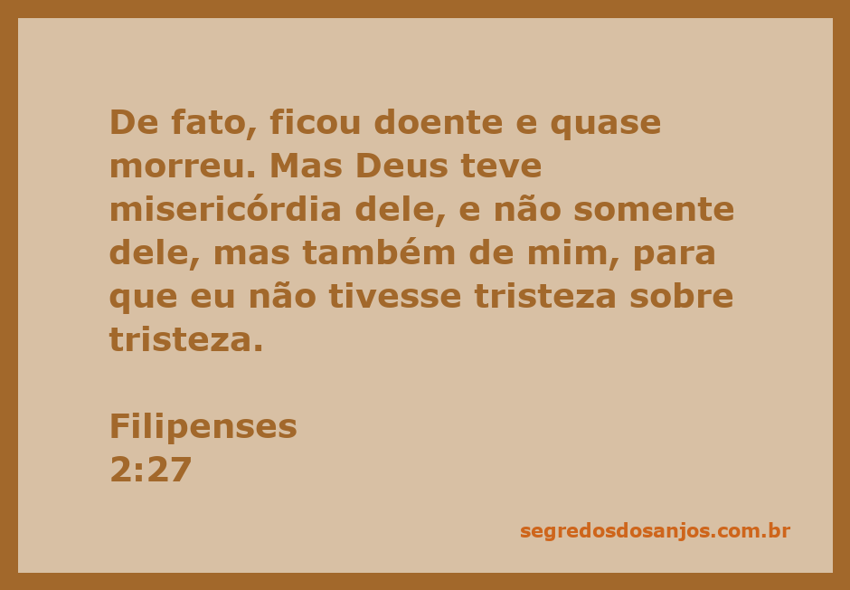 Imagem representativa da misericórdia de Deus em Filipenses 2:27, mostrando um homem em recuperação cercado por luz divina.