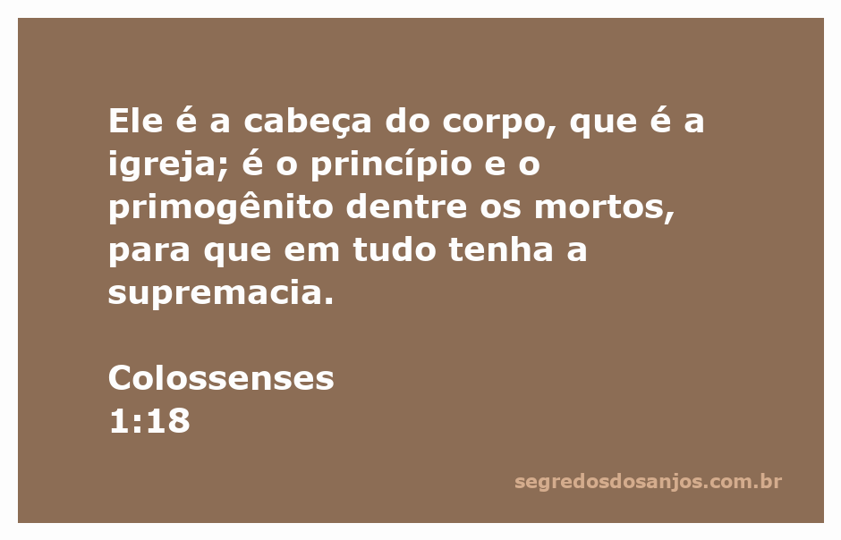 Imagem representativa de Cristo como a cabeça da igreja, simbolizando sua supremacia e ressurreição.