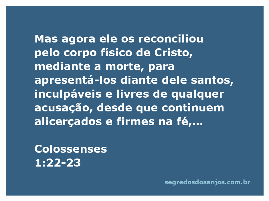 Imagem representativa da reconciliação através de Cristo, destacando a fé e a esperança no evangelho.