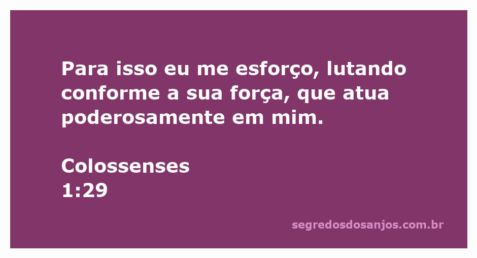 Imagem inspiradora representando o versículo de Colossenses 1:29 sobre esforço e força divina.