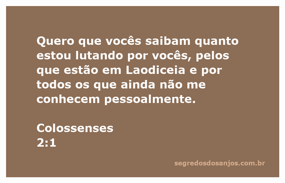 Apostolo Paulo expressando seu amor e preocupação pelas igrejas, incluindo a de Laodiceia.