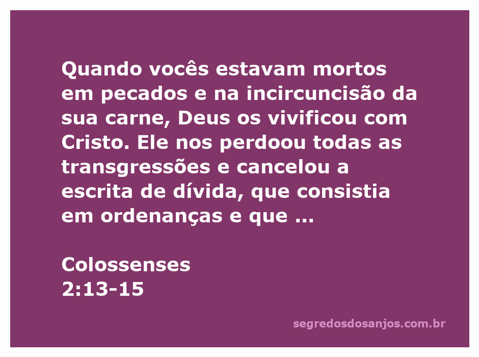 Imagem que ilustra o perdão e a vitória de Cristo sobre o pecado, representando Colossenses 2:13-15.