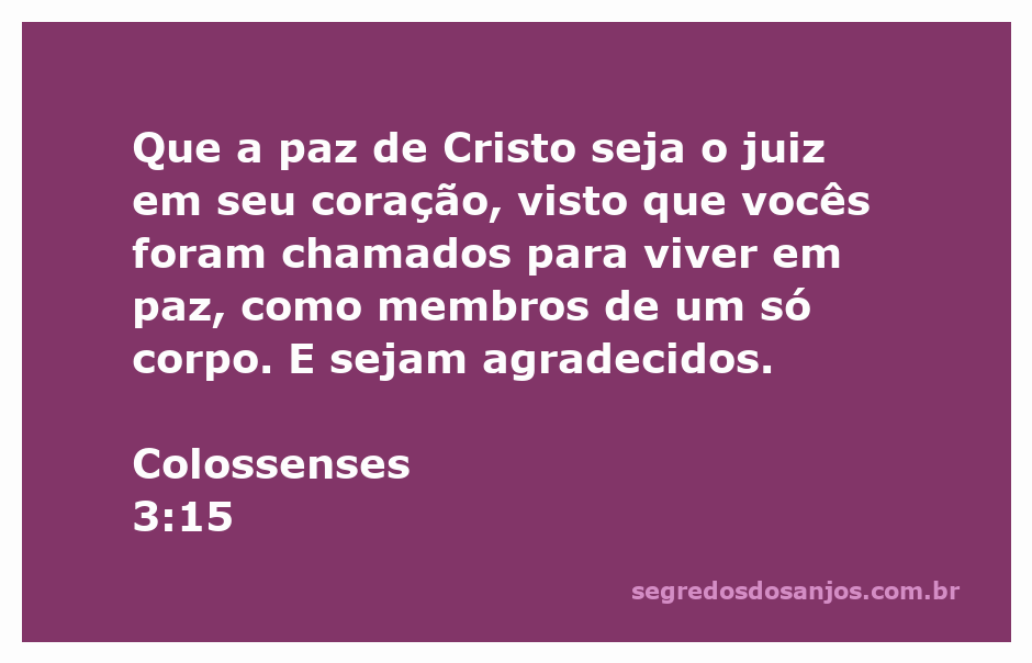 Imagem inspiradora representando a paz de Cristo e a unidade entre os membros do corpo de Cristo.