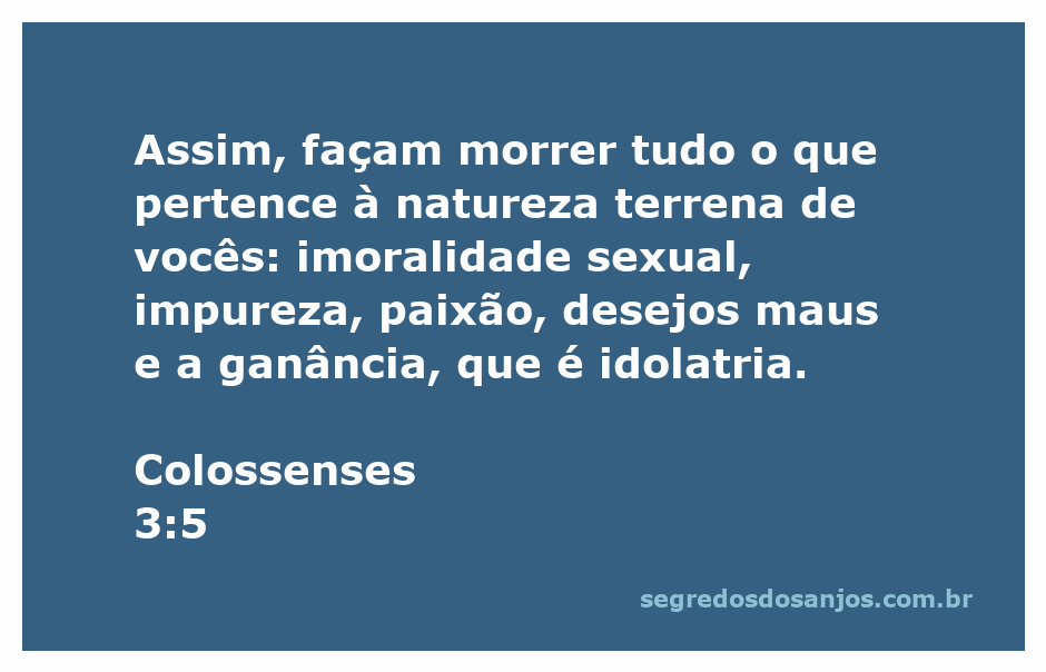 Uma representação simbólica da morte dos desejos terrenos, com elementos como correntes quebradas e uma cruz.