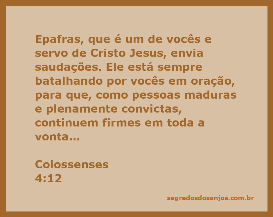 Epafras orando por seus irmãos em Cristo, representando a dedicação e intercessão na comunidade cristã.