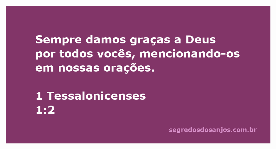 Imagem representativa da gratidão a Deus, simbolizando orações em comunidade com a passagem de 1 Tessalonicenses 1:2.