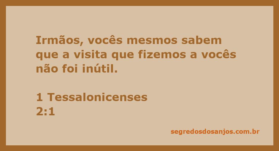 Imagem ilustrativa da passagem 1 Tessalonicenses 2:1, destacando a importância das visitas e interações entre irmãos na fé.