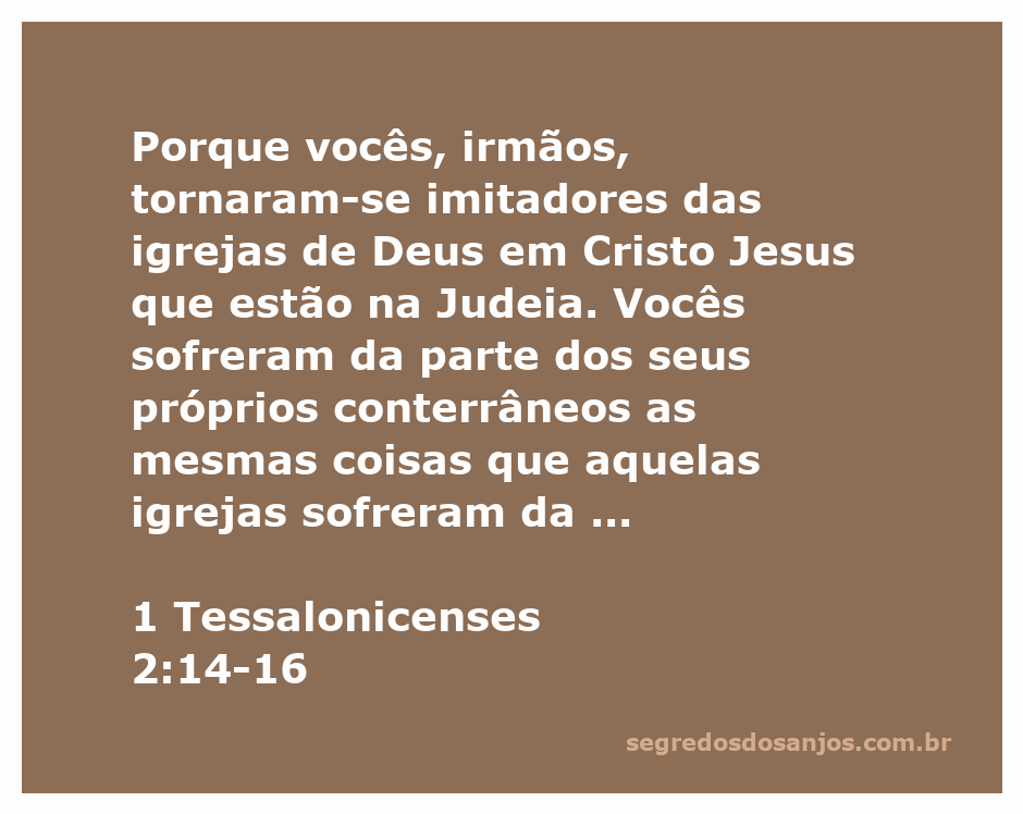 Imagem de irmãos em Cristo imitando as igrejas de Deus na Judeia, refletindo a perseverança em meio à perseguição.