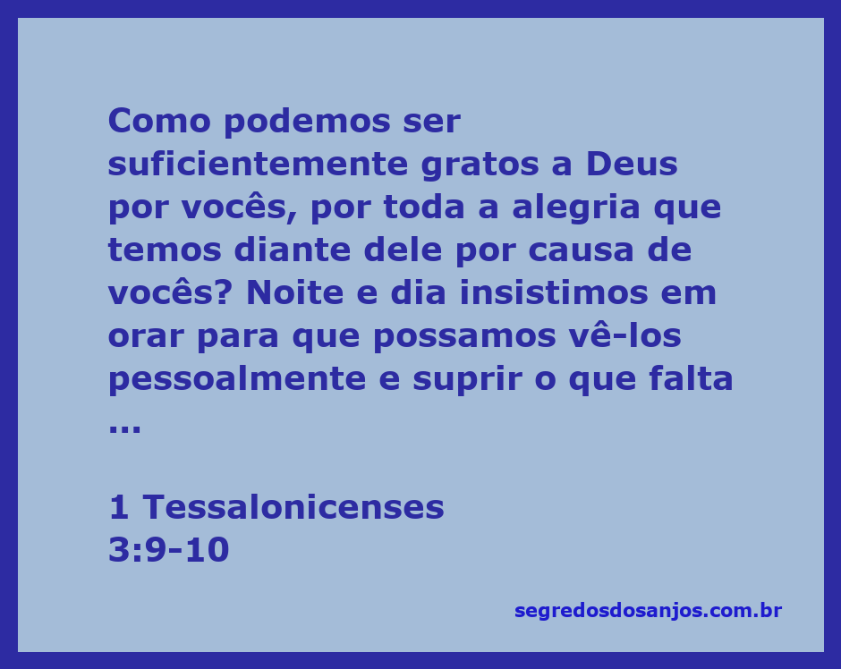 Imagem representativa da gratidão expressa em 1 Tessalonicenses 3:9-10, enfatizando a alegria e a oração por outros.