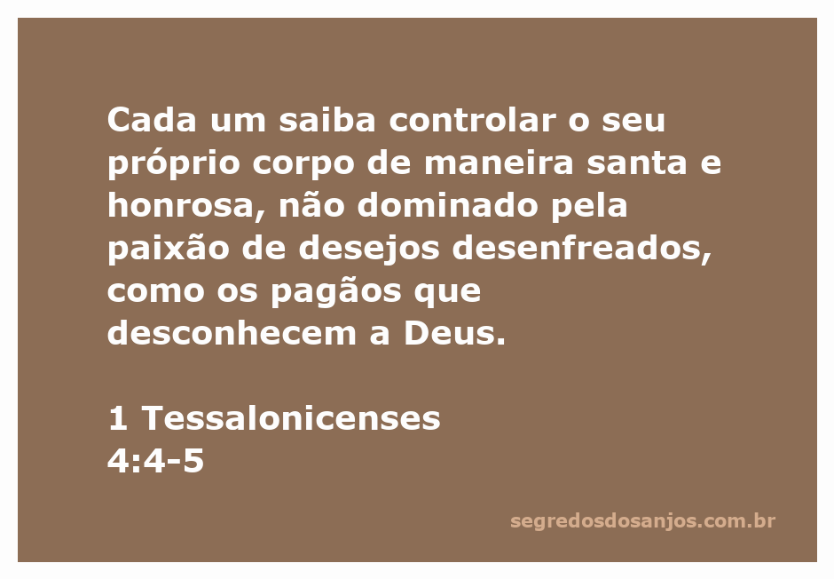 Ilustração de um homem refletindo sobre o autocontrole e a pureza, inspirado pelo versículo de 1 Tessalonicenses 4:4-5.
