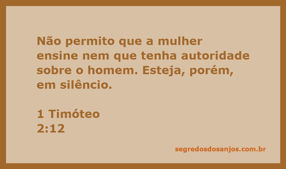 Imagem de uma mulher em silêncio, representando a passagem de 1 Timóteo 2:12 sobre o papel da mulher na igreja.