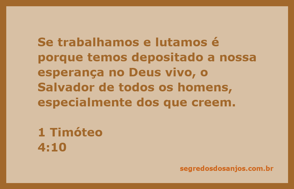 Imagem inspiradora representando a esperança no Deus vivo conforme 1 Timóteo 4:10.