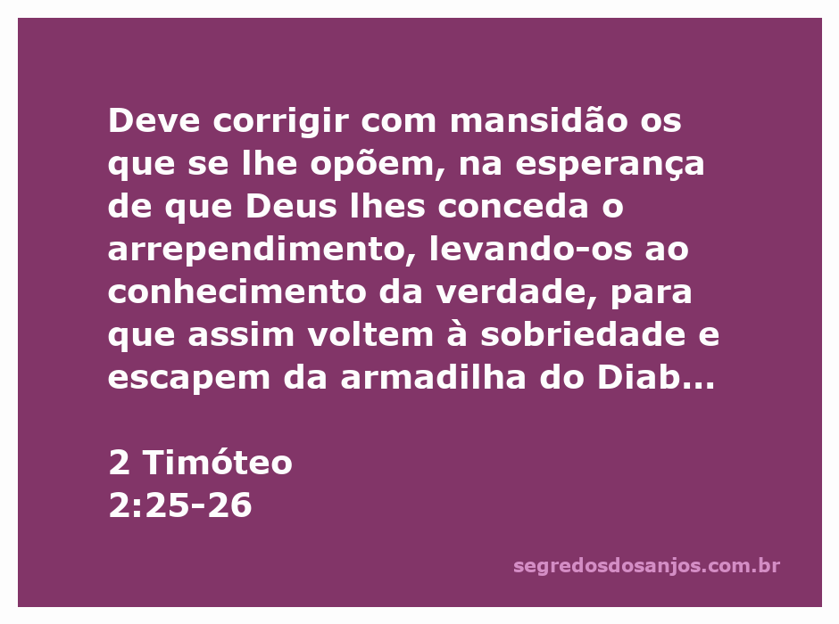 Imagem de uma pessoa corrigindo outra com mansidão, simbolizando a esperança de arrependimento e a busca pela verdade.