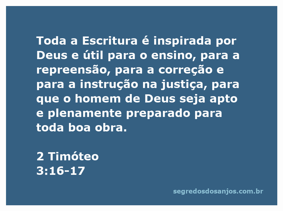 Uma imagem que ilustra o versículo de 2 Timóteo 3:16-17, destacando a inspiração divina das Escrituras.
