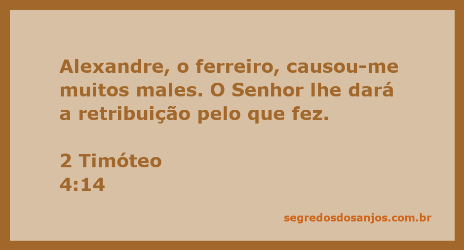Ilustração de Alexandre, o ferreiro, simbolizando as adversidades enfrentadas por Paulo.