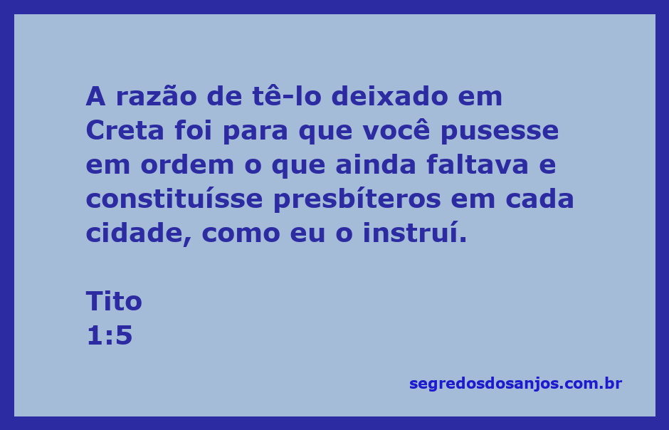 Imagem representando a instrução de Paulo a Tito sobre a liderança na igreja em Creta.