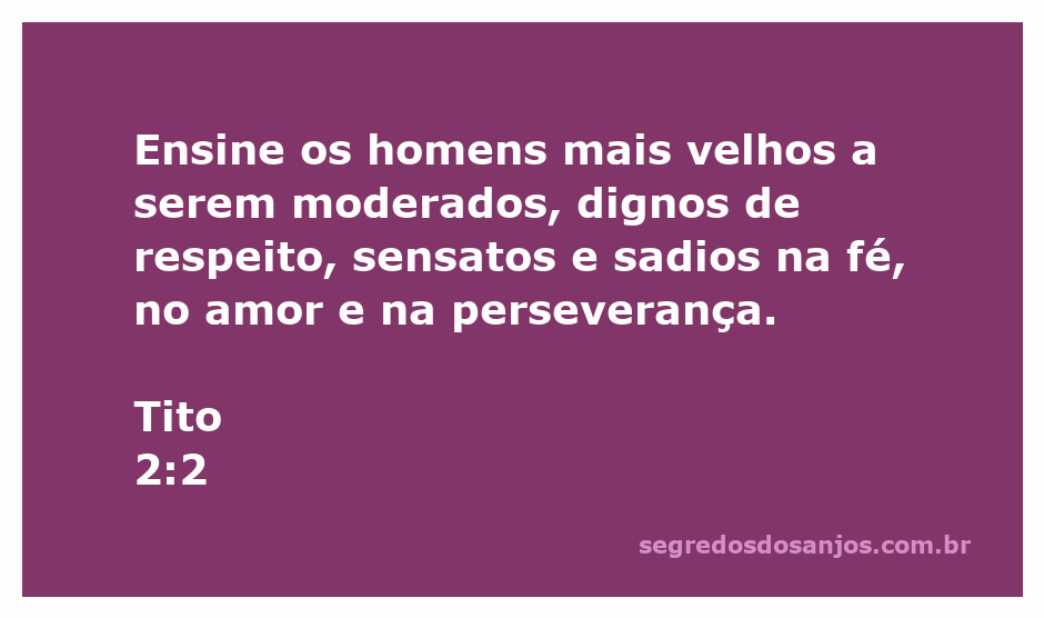 Imagem representando homens mais velhos sendo ensinados sobre moderação e respeito, com foco na fé e amor.