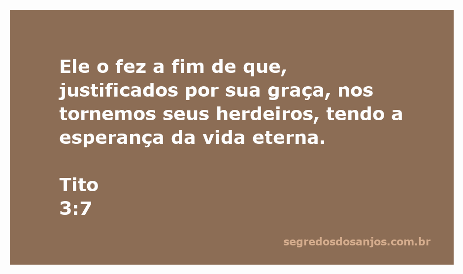 Imagem representativa da esperança da vida eterna e herança divina, inspirada em Tito 3:7.