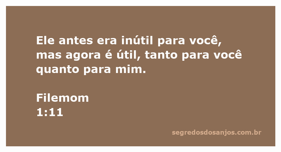 Imagem representando a transformação de um servo, simbolizando a utilidade e valor em Filemom 1:11.