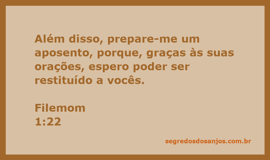 Imagem que representa a passagem de Filemom 1:22, mostrando um aposento preparado com simbolismo de esperança e oração.