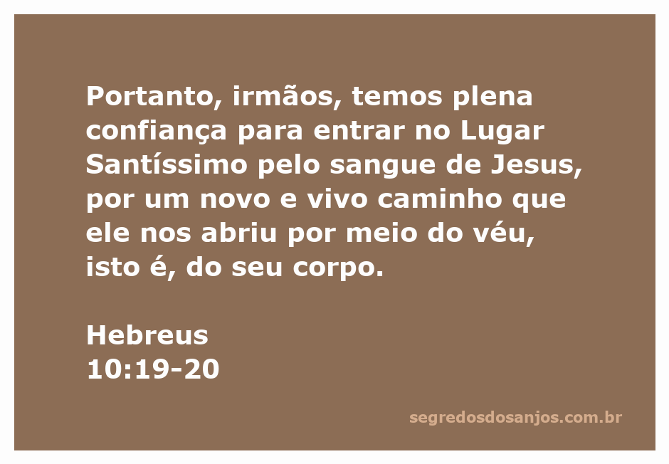 Imagem representativa da confiança em Cristo, com uma porta aberta simbolizando o acesso ao Lugar Santíssimo pelo sangue de Jesus.
