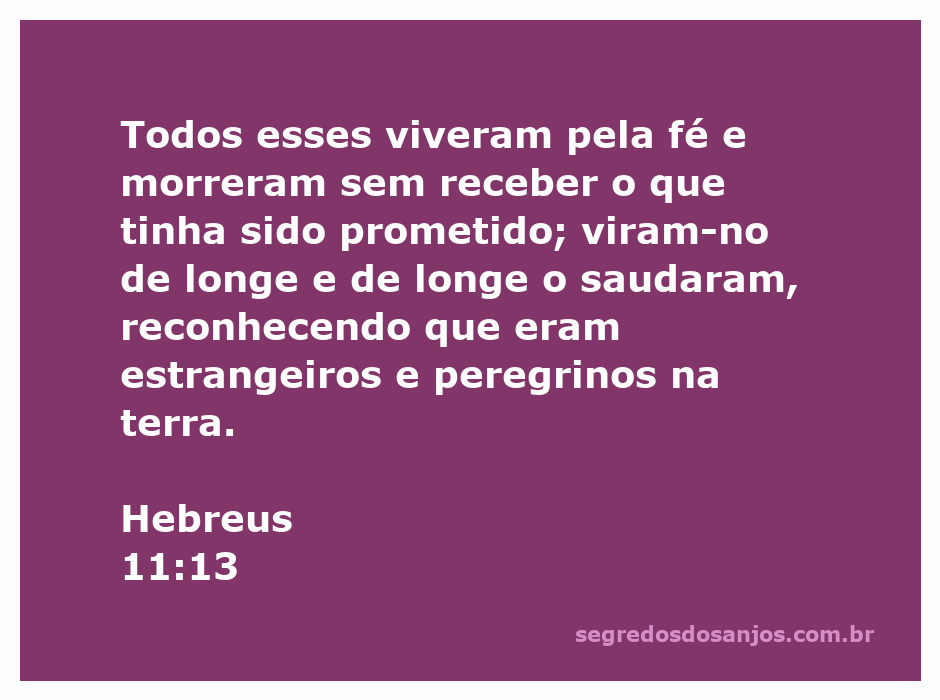 Representação artística de hebreus vivendo pela fé, simbolizando a jornada de estrangeiros e peregrinos.