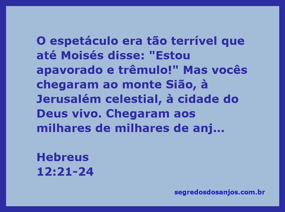 Representação artística do monte Sião e da Jerusalém celestial, simbolizando a reunião dos anjos e a nova aliança em Jesus.