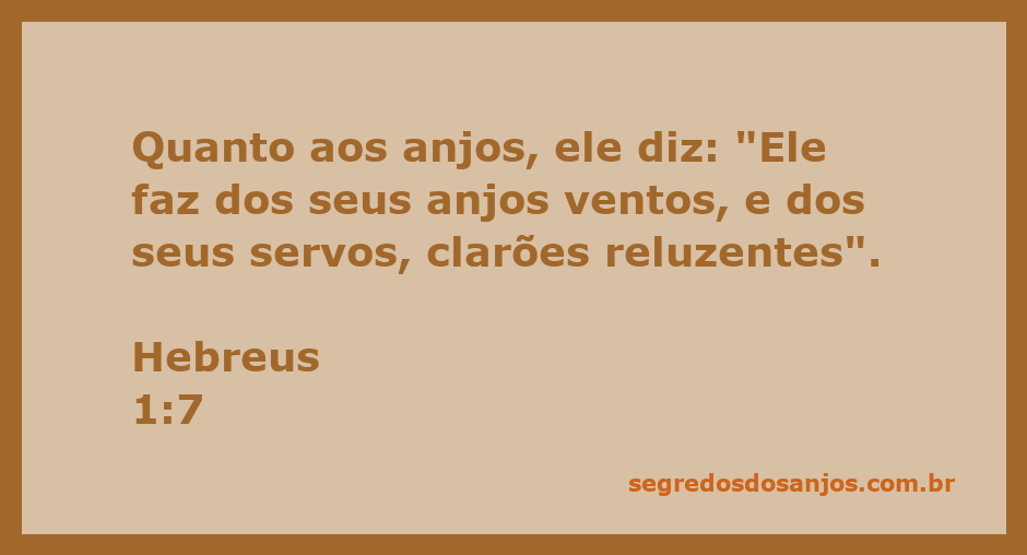Imagem representativa dos anjos como ventos e clarões reluzentes, ilustrando Hebreus 1:7.
