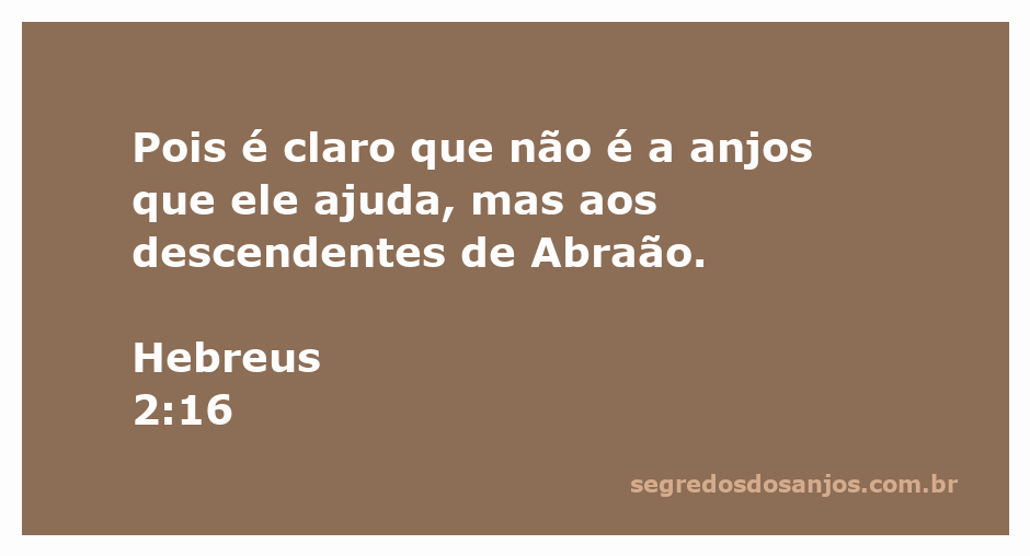 Imagem representativa da passagem de Hebreus 2:16, destacando a ajuda divina aos descendentes de Abraão.