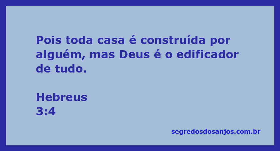 Imagem representativa da construção de uma casa, refletindo a ideia de que Deus é o edificador de tudo, conforme Hebreus 3:4.