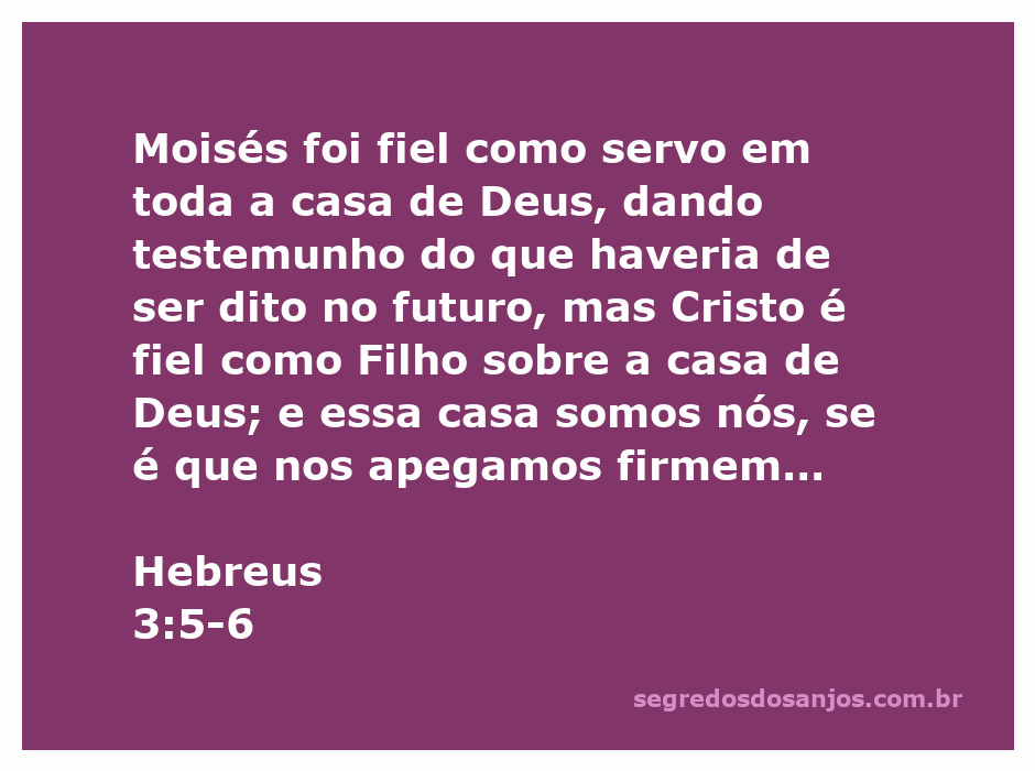 Ilustração de Moisés e Cristo, simbolizando a fidelidade em relação à casa de Deus conforme Hebreus 3:5-6.