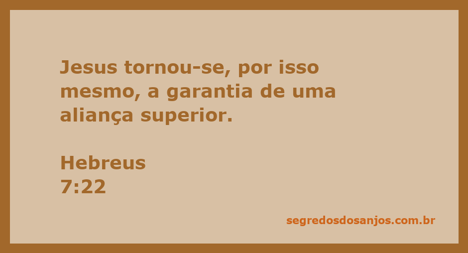 Imagem representativa de Jesus como a garantia de uma aliança superior, conforme Hebreus 7:22.