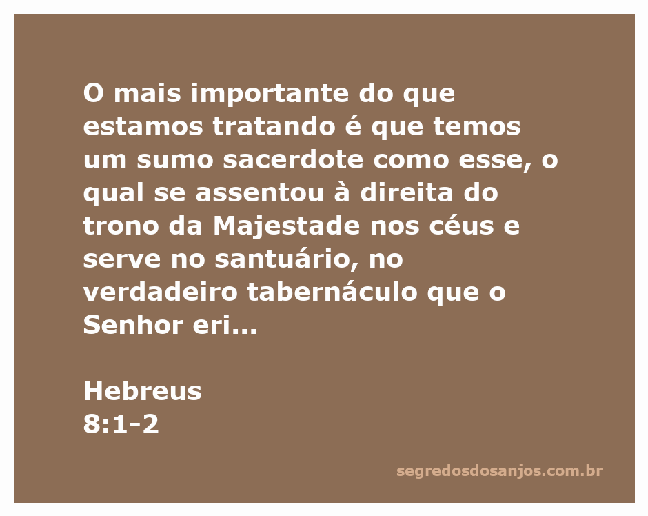 Imagem representativa de Jesus como sumo sacerdote, assentado à direita de Deus no céu.